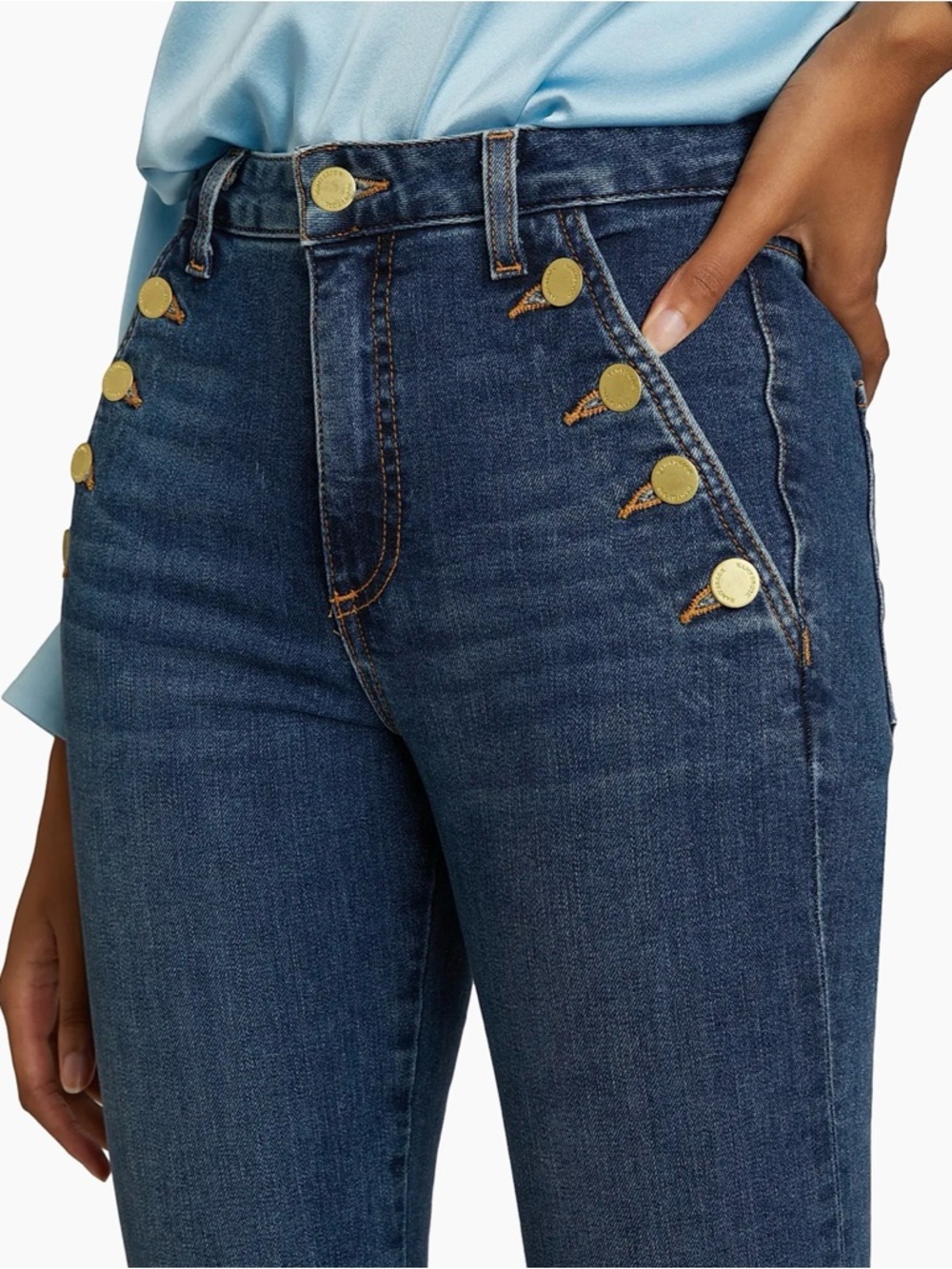 Ramy Brook - Helena High-Rise Flare Jeans size 27 - Picture 2 of 7